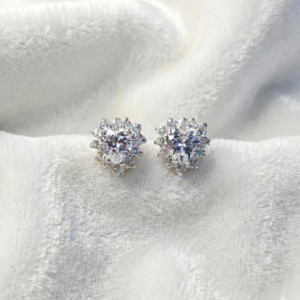 Aretes de Corazón Plata Ley 925