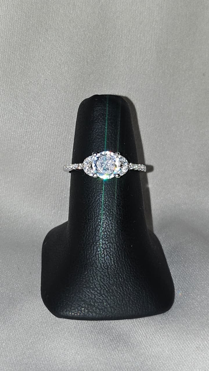 Anillo de compromiso Ajustable Plata Ley 925