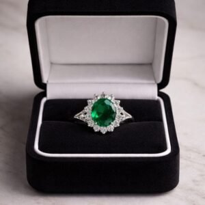 Anillo de Compromiso Plata Ley 925 con Zirconias #8