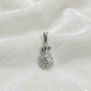 Dije Bolsa de Dinero Zirconias Blancas